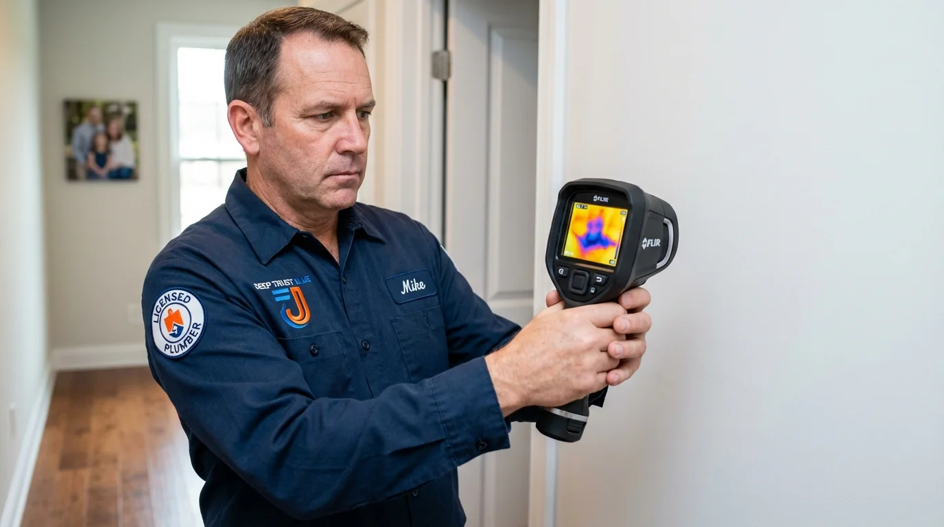 Thermal imaging leak detection by Johns Plumbing LLC in Warrior